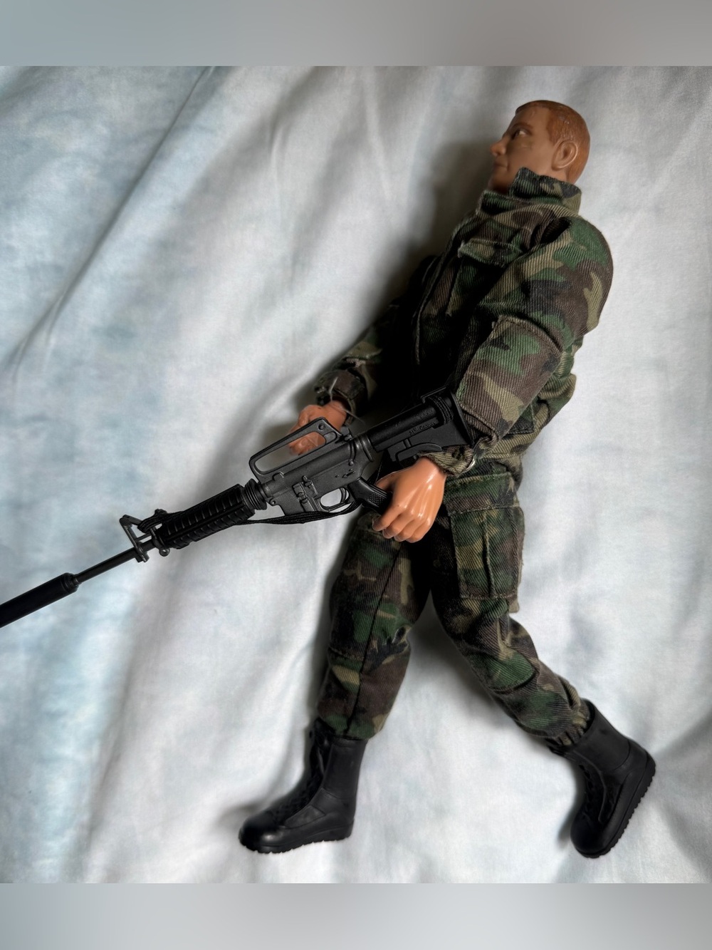 90s Ultimate Soldier U.S. Military Action Figure in Camouflage Uniform w/ Gear - Picture 2 of 12